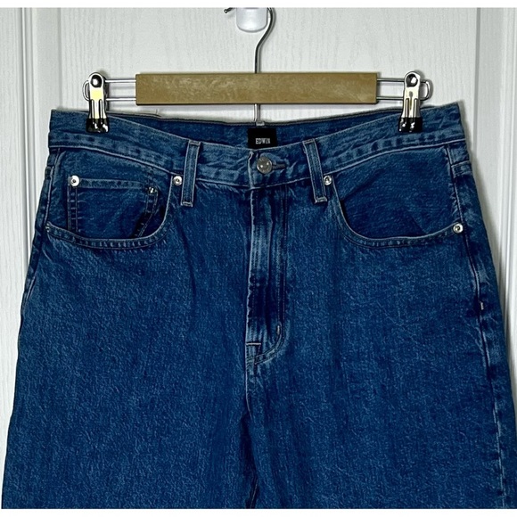 Edwin Hana Vintage Straight Leg High-Rise Blue Horizon Size 31 Jeans - Picture 7 of 16